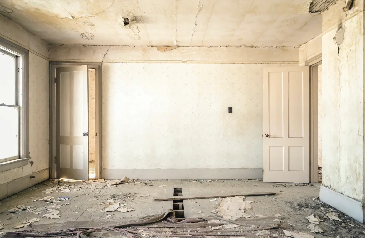 Waste disposal crew managing a cleanout project in East Rockaway