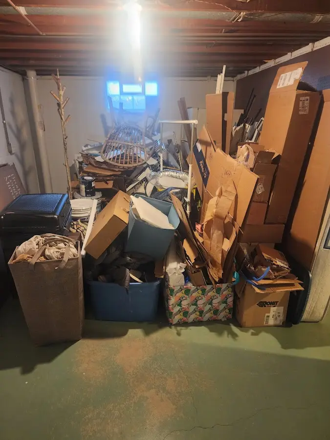 Roll-off dumpster container at job site for Roll Off Dumpster Rental in East Rockaway